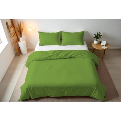 Áčko Obliečky satén UNI Smoke Green 70x90 140x200