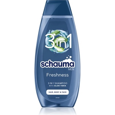 Schwarzkopf Schauma MEN osviežujúci šampón na tvár telo a vlasy 400 ml