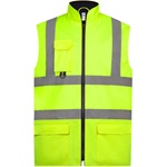 Yoko HI-VIS HV005 / Мъжка светлоотразителна подплатена водоустойчива жилетка - HV жълта XXL (79V005zv805)