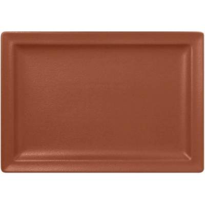 RAK Porcelain Talíř obdélný 33 x 23 cm hnědá RAK-NFCLRP33BW