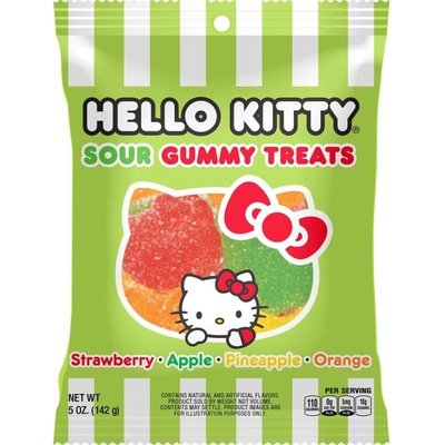 Hello Kitty kyselé žvýkací bonbony s ovocnými příchutěmi 142 g