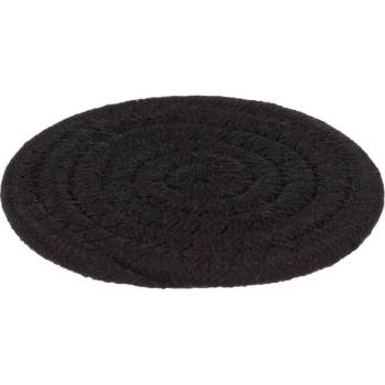 Черна текстилна подложка за чаша