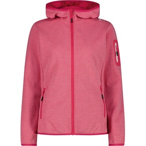 CMP Дамско поларено яке CMP Women's Jacket Fix Hood with Sleeve Pocket Fleece jacket - Magenta / Bianco - размер 42 (EU) (105-7194-0415)