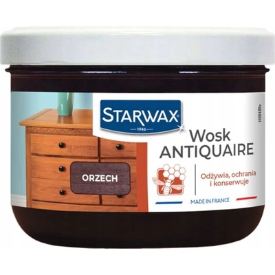 Vosk na dřevo Starwax ořech v pastě 0,38 l
