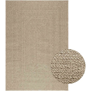 vidaXL Килим "ZIZUR", 140x200 см, визия юта, за закрито и открито (4010395)