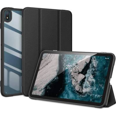 Dux Ducis Toby Tablet Case - хибриден удароустойчив кейс за Nokia T20 (2021) (черен-прозрачен)