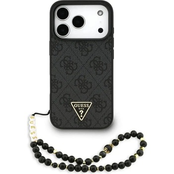 GUESS Калъф Guess 4G Strap Triangle Logo MagSafe за iPhone 17 Pro - черен (3666339526481)