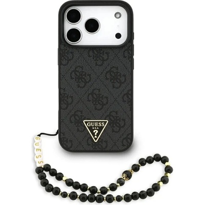 GUESS Калъф Guess 4G Strap Triangle Logo MagSafe за iPhone 17 Pro - черен (3666339526481)