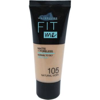 Maybelline MBL FIT ME MAKE-UP MATTE+PORELESS 30 ML / 105 NATURAL IVORY make-up 105 natural ivory