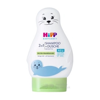 Hipp Babysanft detský šampón na vlasy a telo Seal 200 ml
