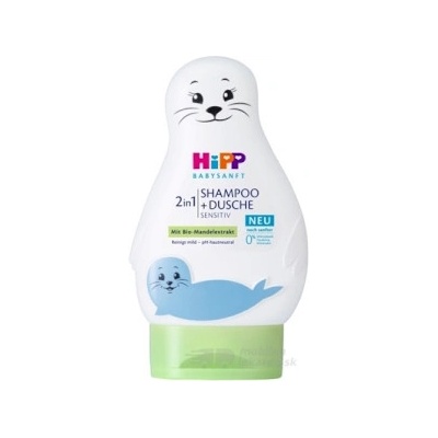 Hipp Babysanft detský šampón na vlasy a telo Seal 200 ml