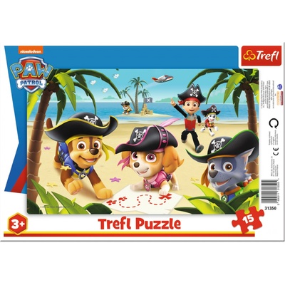 Trefl deskové Přátelé z Tlapkové patroly/Paw Patrol 33 x 23 cm 15 dílků