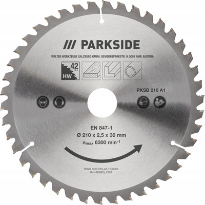 PARKSIDE PILOVÝ KOTOUČ PKSB 210 A1 80 210MM na dřevo