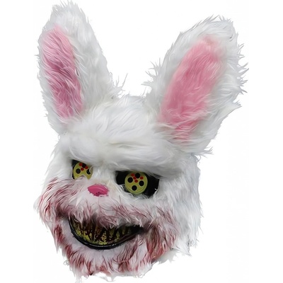 Korbi Maska králíka vraha strašidelný králík Halloween