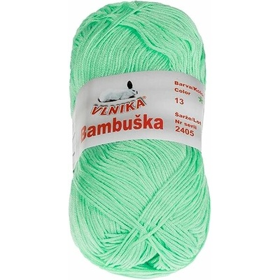 BELLATEX Priadza Bambuška 50 g – 13 zelená