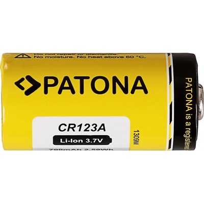 PATONA nabíjecí baterie CR123A/16340 700mAh Li-Ion 3,7V – Zboží Mobilmania