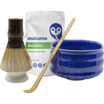 Malumo Matcha set modrý Matcha set s Ceremonial Matchou 30 g