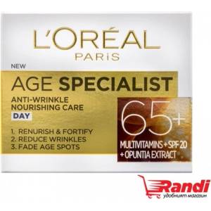  Крем за лице L`Oreal Age Specialist 65+дневен 50мл