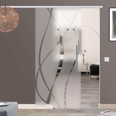 Amod Sfinga skleněné 90 x 205 cm s madlem