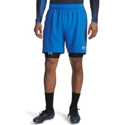 Under Armour Мъжки къси панталони Under Armour Challenger Pro Shorts Mens - Blue/Yellow