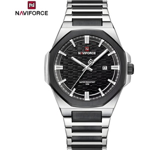 Naviforce Часовник naviforce st-38662 - Черен / Сребърен kp38662 Часовници