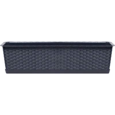 PROSPERPLAST RATOLLA CASE P Truhlík s miskou plastový antracit 48,9 x 17,3 x 15 cm ISR500P-S433