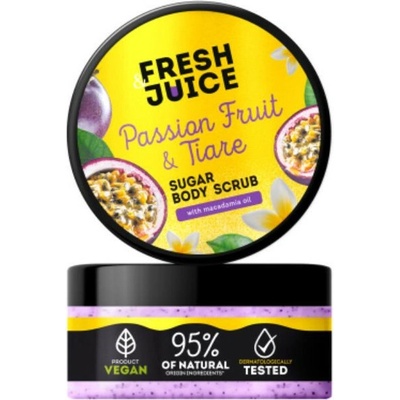 Fresh Juice cukrový telový peeling marakuja a kvet tiaré 200 ml