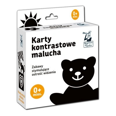 Kapitan Nauka. Karty kontrastowe malucha. 0+ miesięcy