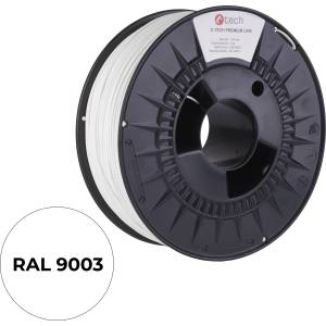 C-Tech 3DF-P-ABS1.75-9003 3D филамент, PREMIUM LINE, ABS, 1, 75mm, 1000g, Транспортно бял (Traffic white) (3DF-P-ABS1.75-9003)