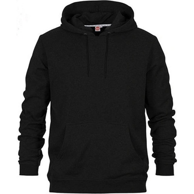 Honeymoon pánska mikina s kapucňou väčšej veľkosti HY1800 Black