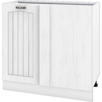 ИРИМ Долен ъглов кухненски шкаф Сити БФ-Бяло фладер-04-42 десен 90 см