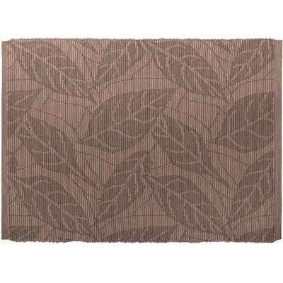 SCANquilt prostírání Rib listy béžovohnědá 30x45cm