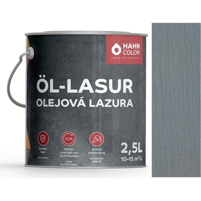 Hahn Color Olejová lazura 2,5 l Platinově šedá – Hledejceny.cz