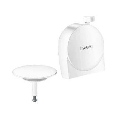 Hansgrohe Exafill S - Vrchná sada vaňového výtoku, odtokovej a prepadovej súpravy, matná biela 58117700