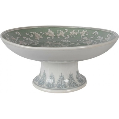 Clayre & Eef Porcelánová mísa na noze Vintage Unique M 26 x 13 cm