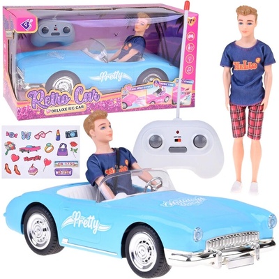 Tomido RC autíčko Retro Cadillac Stylový řidič Ken modré