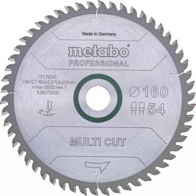 Metabo Диск за циркуляр 190x2.2x30 mm - 56 зъба FZ/TZ, 8° pos (628077000)