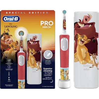Oral-B Електрическа четка за зъби Oral-B - Lion King, с калъф за пътуване, 3 г (1675844)