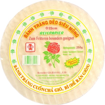 GIA BAO rýžový papír 22cm 250 g