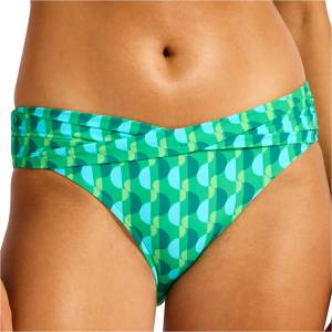 Seafolly Дамско бикини долнище Seafolly Women's Sorrento Twist Band Mini Hipster Pant Bikini bottom - Vivid Green - размер 32 (EU) (150-5787-0111)