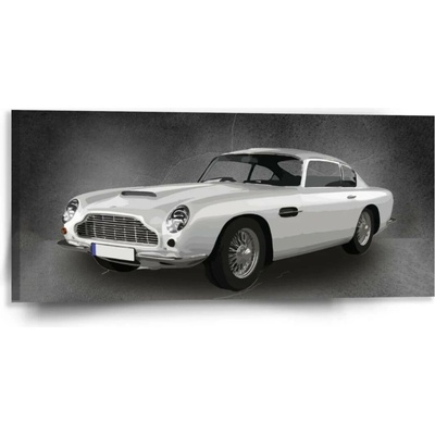 Sablio Obraz Aston Martin Tmavé pozadí - 110x50 cm