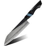 HARAHU Дамаски кухненски нож ZE-37423 - Chef / Черен / Син KP37423