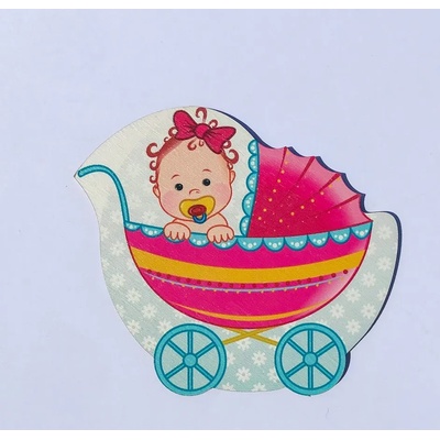 Loranc Магнит за торта - Момиченце в каляска