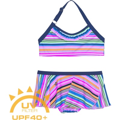 Color Kids Bikini W. Skirt AOP azure blue Směs