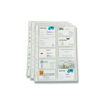 Karton P+P Office zakládací obal na vizitky 20 vizitek/strana – Zboží Živě