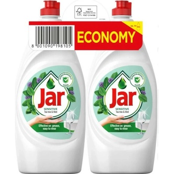 Jar Sensitive Tea Tree & Mint na umývanie riadu 2 x 860 ml