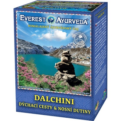 Everest Ayurveda DALCHINI himalájský bylinný čaj pro uvolnění horních cest dýchacích při běžné i alergické rýmě 100 g