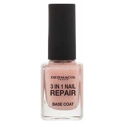 Dermacol Nail Repair Base Coat zpevňovač na nehty 3v1 11 ml – Zboží Mobilmania