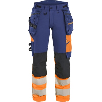 Blåkläder AB 7025 dámské reflexní nohavice Námornická modr/oranžová
