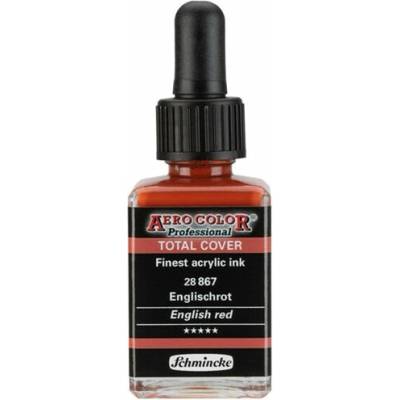 Schmincke Aero Color akrylový atrament Professional Total Cover 28 ml 867 anglická červená